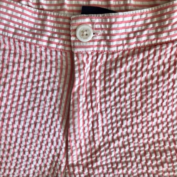 OSCAR DE LA RENTA Seersucker Pink White Striped shorts Girl’s Size 14 - Picture 4 of 10